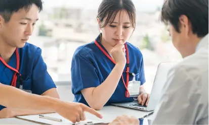 理学療法士などの専門職が在籍